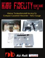 Cover-Bild Kleiner Tonkopfeinstell-Service für Compact Cassetten Recorder - Teil 2: Gauge