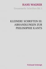 Cover-Bild Kleinere Schriften III: Abhandlungen zur Philosophie Kants