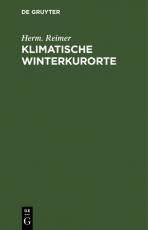 Cover-Bild Klimatische Winterkurorte