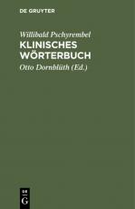 Cover-Bild Klinisches Wörterbuch