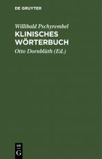 Cover-Bild Klinisches Wörterbuch