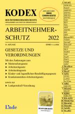 Cover-Bild KODEX Arbeitnehmerschutz 2022