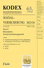 Cover-Bild KODEX Sozialversicherung 2023/24, Band II
