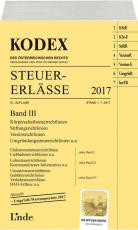 Cover-Bild KODEX Steuer-Erlässe 2017 Band III
