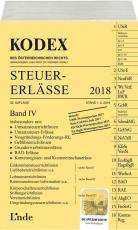 Cover-Bild KODEX Steuer-Erlässe 2018, Band IV
