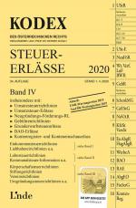 Cover-Bild KODEX Steuer-Erlässe 2020, Band IV