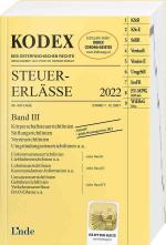 Cover-Bild KODEX Steuer-Erlässe 2022 Band III