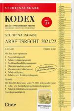 Cover-Bild KODEX Studienausgabe Arbeitsrecht 2021/22