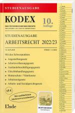 Cover-Bild KODEX Studienausgabe Arbeitsrecht 2022/23
