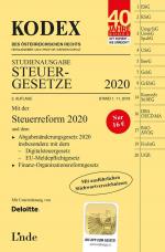 Cover-Bild KODEX Studienausgabe Steuergesetze 2020