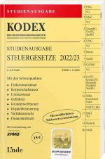 Cover-Bild KODEX Studienausgabe Steuergesetze 2022/23