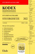 Cover-Bild KODEX Studienausgabe Steuergesetze 2022