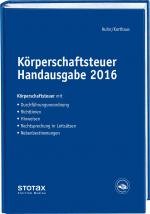 Cover-Bild Körperschaftsteuer Handausgabe 2016