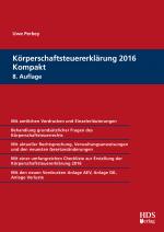 Cover-Bild Körperschaftsteuererklärung 2016 Kompakt