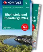 Cover-Bild KOMPASS Wanderführer Rheinsteig RheinBurgenWeg, 34 Etappen mit Extra-Tourenkarte