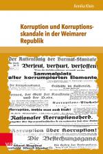 Cover-Bild Korruption und Korruptionsskandale in der Weimarer Republik