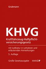 Cover-Bild Kraftfahrzeug-Haftpflichtversicherungsgesetz KHVG