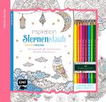 Cover-Bild Kreativ-Set Farbe rein, Stress raus: Inspiration Sternenstaub: 50 zauberhaft verträumte Motive kolorieren