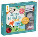 Cover-Bild Kreativ-Set: Steine bemalen Kids mit Wackelaugen, Pompons, Anleitungsbuch & Material