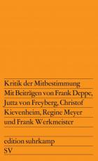 Cover-Bild Kritik der Mitbestimmung