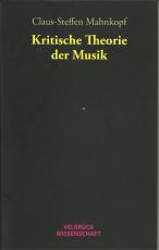 Cover-Bild Kritische Theorie der Musik