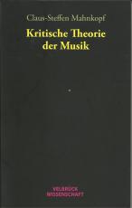 Cover-Bild Kritische Theorie der Musik