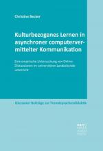Cover-Bild Kulturbezogenes Lernen in asynchroner computervermittelter Kommunikation