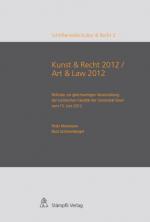 Cover-Bild Kunst & Recht 2012 / Art & Recht