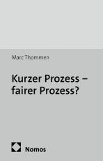 Cover-Bild Kurzer Prozess - fairer Prozess?