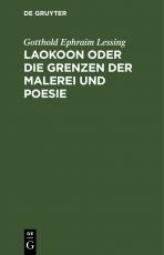 Cover-Bild Laokoon oder die Grenzen der Malerei und Poesie