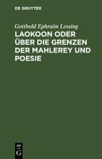 Cover-Bild Laokoon oder über die Grenzen der Mahlerey und Poesie