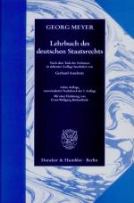 Cover-Bild Lehrbuch des deutschen Staatsrechts.