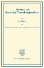 Cover-Bild Lehrbuch des deutschen Verwaltungsrechtes.