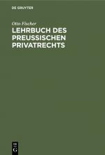Cover-Bild Lehrbuch des preußischen Privatrechts