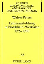 Cover-Bild Lehrerausbildung in Nordrhein-Westfalen 1955-1980