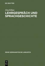 Cover-Bild Lehrgespräch und Sprachgeschichte