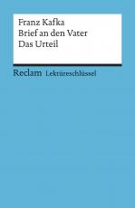 Cover-Bild Lektüreschlüssel zu Franz Kafka: Brief an den Vater. Das Urteil