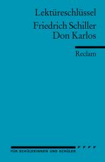 Cover-Bild Lektüreschlüssel zu Friedrich Schiller: Don Karlos