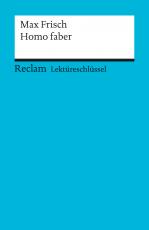Cover-Bild Lektüreschlüssel zu Max Frisch: Homo faber