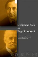 Cover-Bild Leo Spitzers Briefe an Hugo Schuchardt