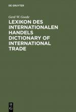 Cover-Bild Lexikon des Internationalen Handels – Dictionary of International Trade