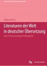 Cover-Bild Literaturen der Welt in deutscher Übersetzung