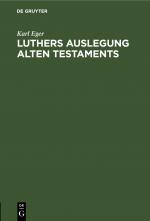 Cover-Bild Luthers Auslegung Alten Testaments