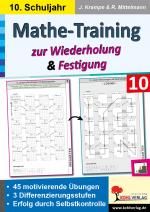 Cover-Bild Mathe-Training zur Wiederholung und Festigung / Klasse 10