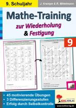 Cover-Bild Mathe-Training zur Wiederholung und Festigung / Klasse 9