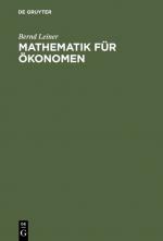Cover-Bild Mathematik für Ökonomen