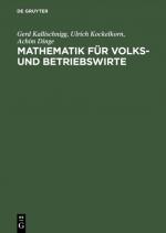 Cover-Bild Mathematik für Volks- und Betriebswirte