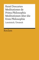 Cover-Bild Meditationes de Prima Philosophia / Meditationen über die Erste Philosophie
