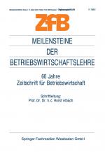Cover-Bild Meilensteine der Betriebswirtschaftslehre