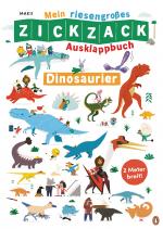 Cover-Bild Mein riesengroßes ZICKZACK Ausklappbuch – Dinosaurier